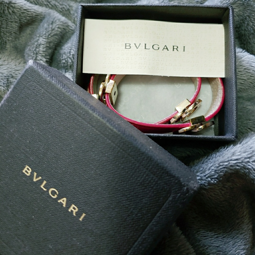 Bulgari leather bracelet